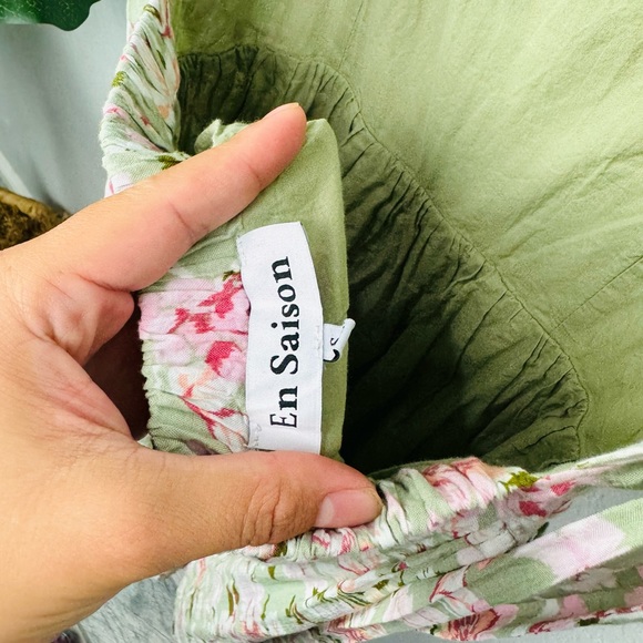 EN SAISON Maris Floral A-Line Dress Fairycore Shabby Chic Ruffle Dress  size S - Picture 6 of 8